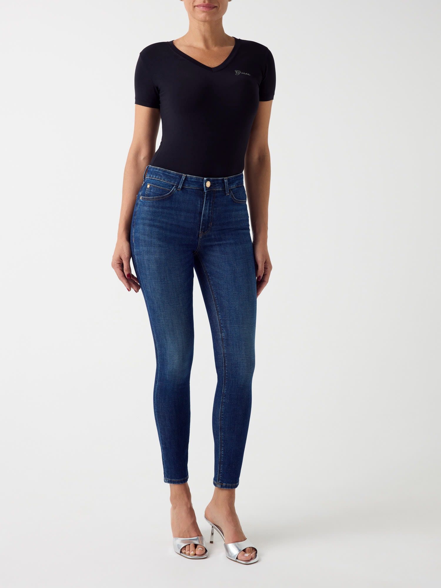 Guess Skinny-fit-Jeans 1981 SKINNY mit bequemem Stretch, hoher Bund