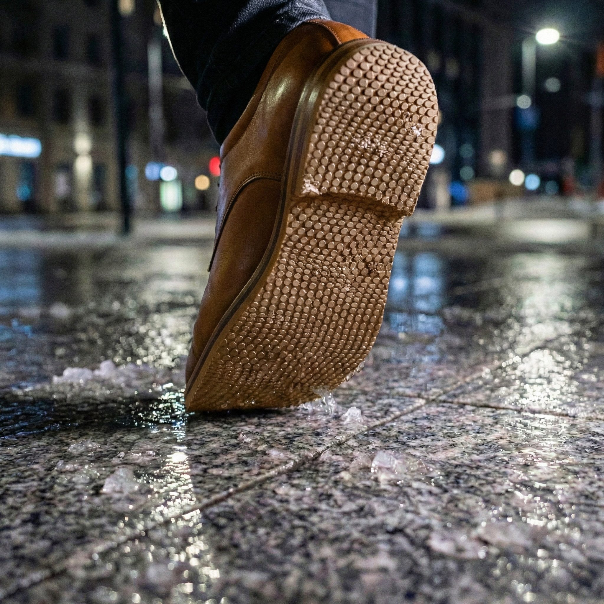 Langlauf Schuhbedarf Einlegesohlen Langlauf® Premium Zellkautschuk Langsohle Sohle "Croco caramel" 4mm