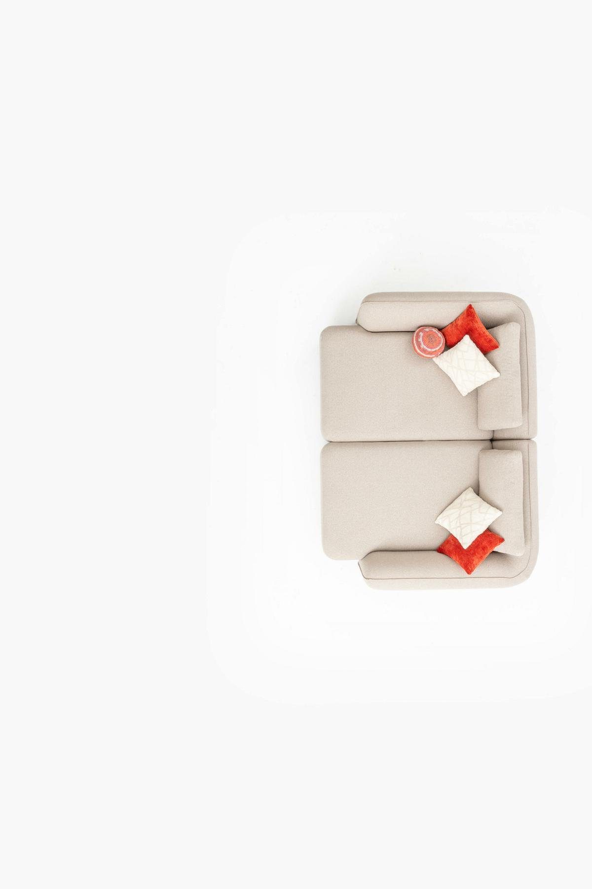 JVmoebel Chaiselongue Eleganter Liegesessel in Beige mit hochwertiger Polsterung, 1 Teile, Made in Europa