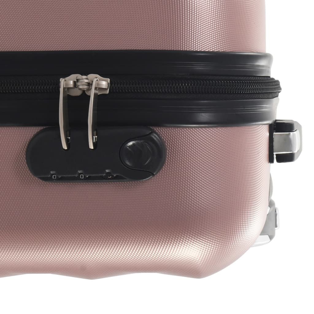 vidaXL Trolley Roségold - Prisma Koffer Reisekoffer Hartschalenkoffer Trolley Koffers, Mit 4 Rollen Rollen