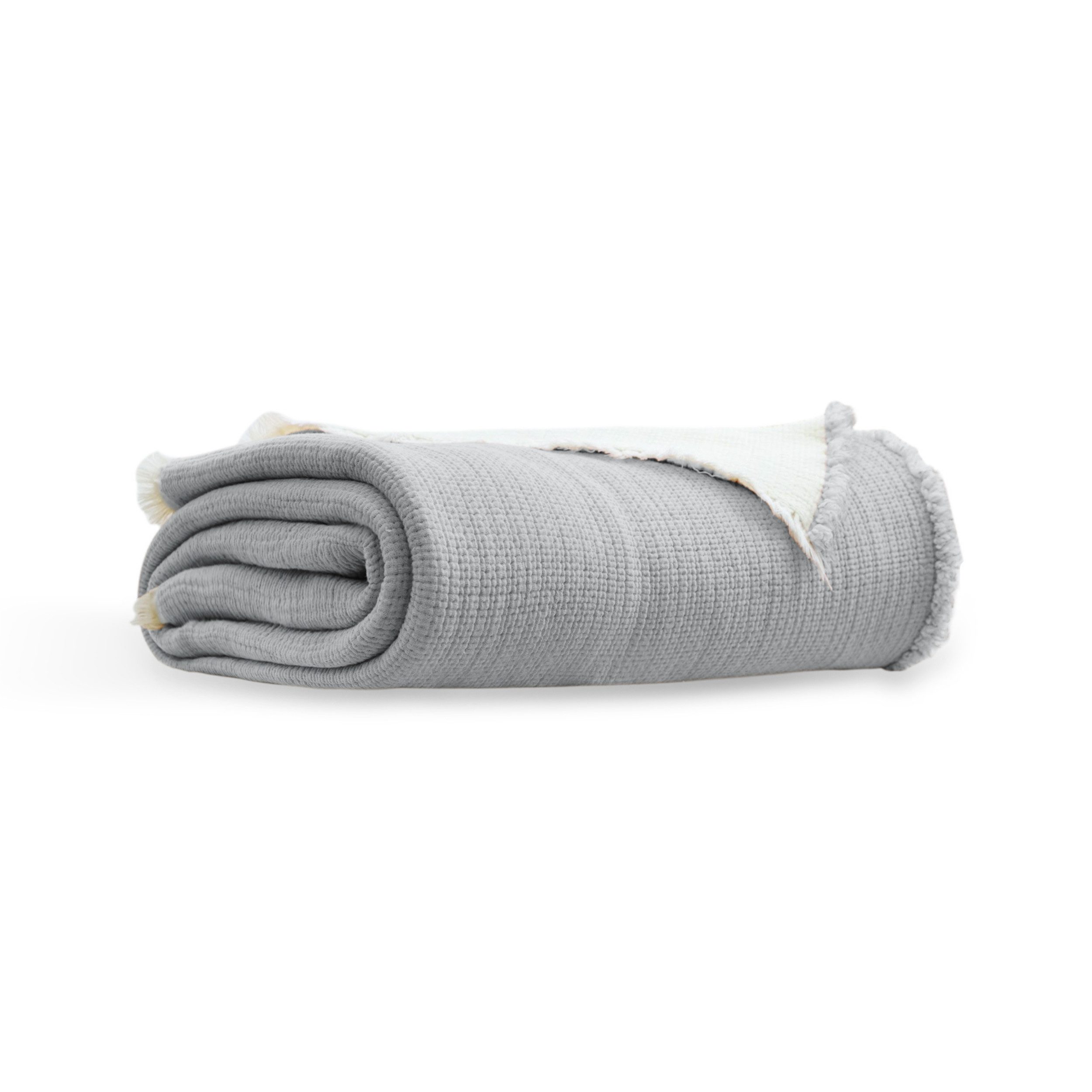 M-Diamant Tagesdecke Musselindecke Wohndecke 100% Baumwolle Babydecke Kuscheldecke, beidseitig verwendbar, Bettüberwurf