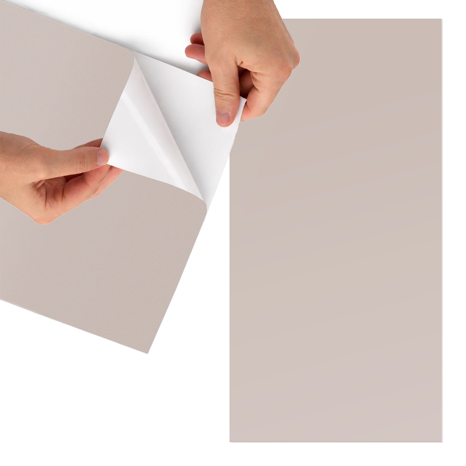 Tulup Möbelfolie Möbel Folie Warmes Gedecktes Beige Möbelsticker Dekorfolie Möbel