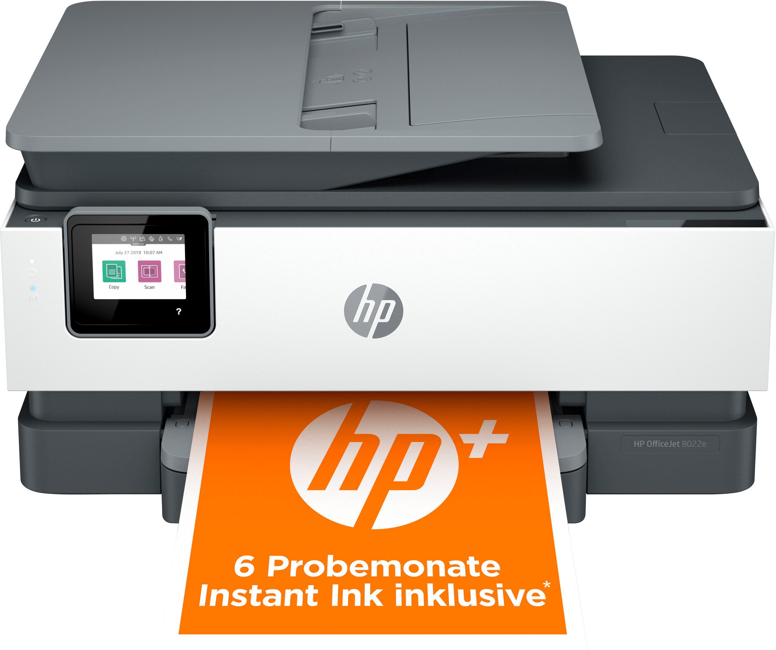 Gebot WLAN 8022e kompatibel) HP+ color OfficeJet Pro All-in-One HP (Ethernet), (Wi-Fi), Ink (LAN Instant Multifunktionsdrucker, A4