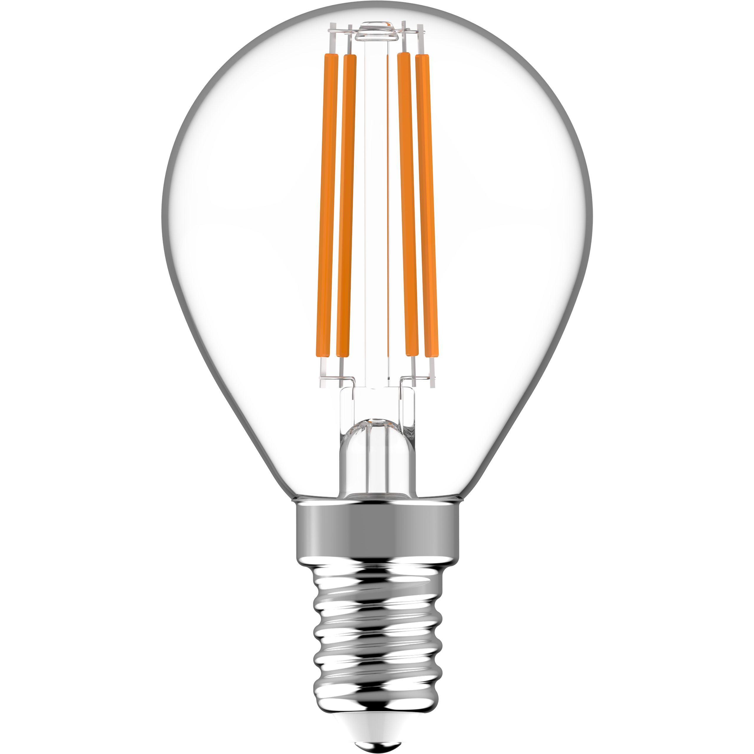 LED's light LED-Leuchtmittel 0620148 LED Kugel, E14, E14 dimmbar 4,5W warmweiß Klar G45