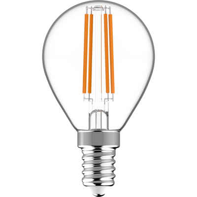 LED's light LED-Leuchtmittel 0620148 LED Kugel, E14, E14 dimmbar 4,5W warmweiß Klar G45