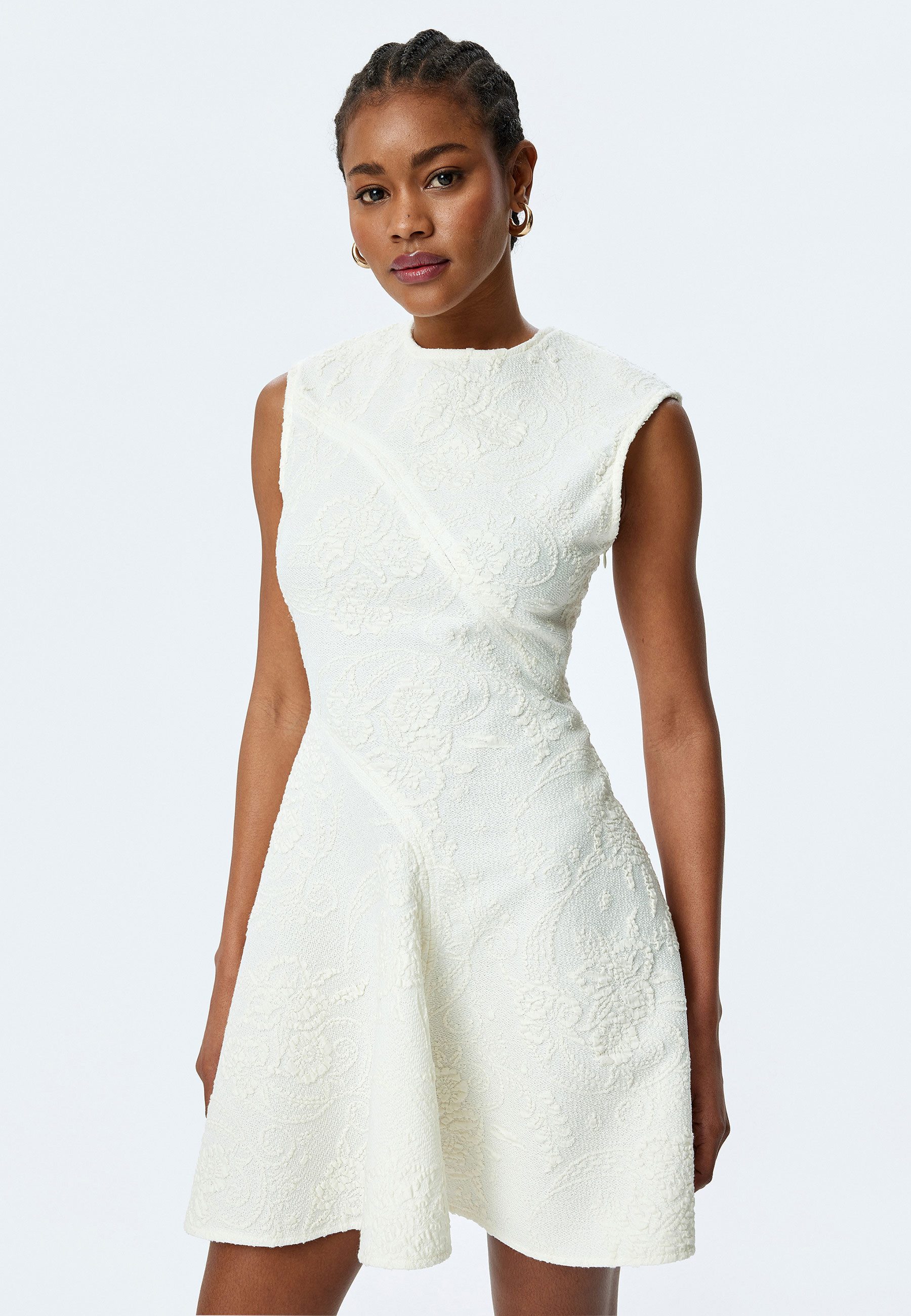 Koton Volantkleid Mini Länge Mit Schlag(Vollkreis) Volantkleid günstig online kaufen