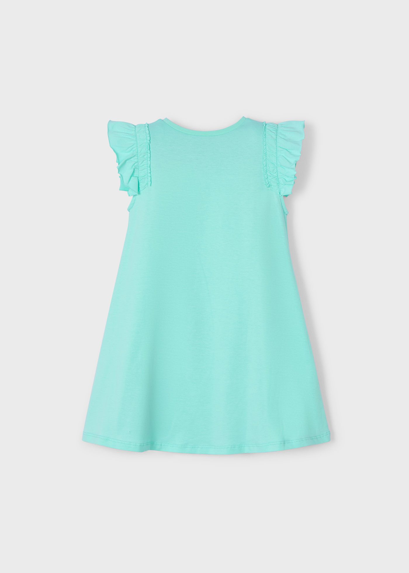 Mayoral A-Linien-Kleid Mädchen-Kleid mit Tasche – Türkis (394910)