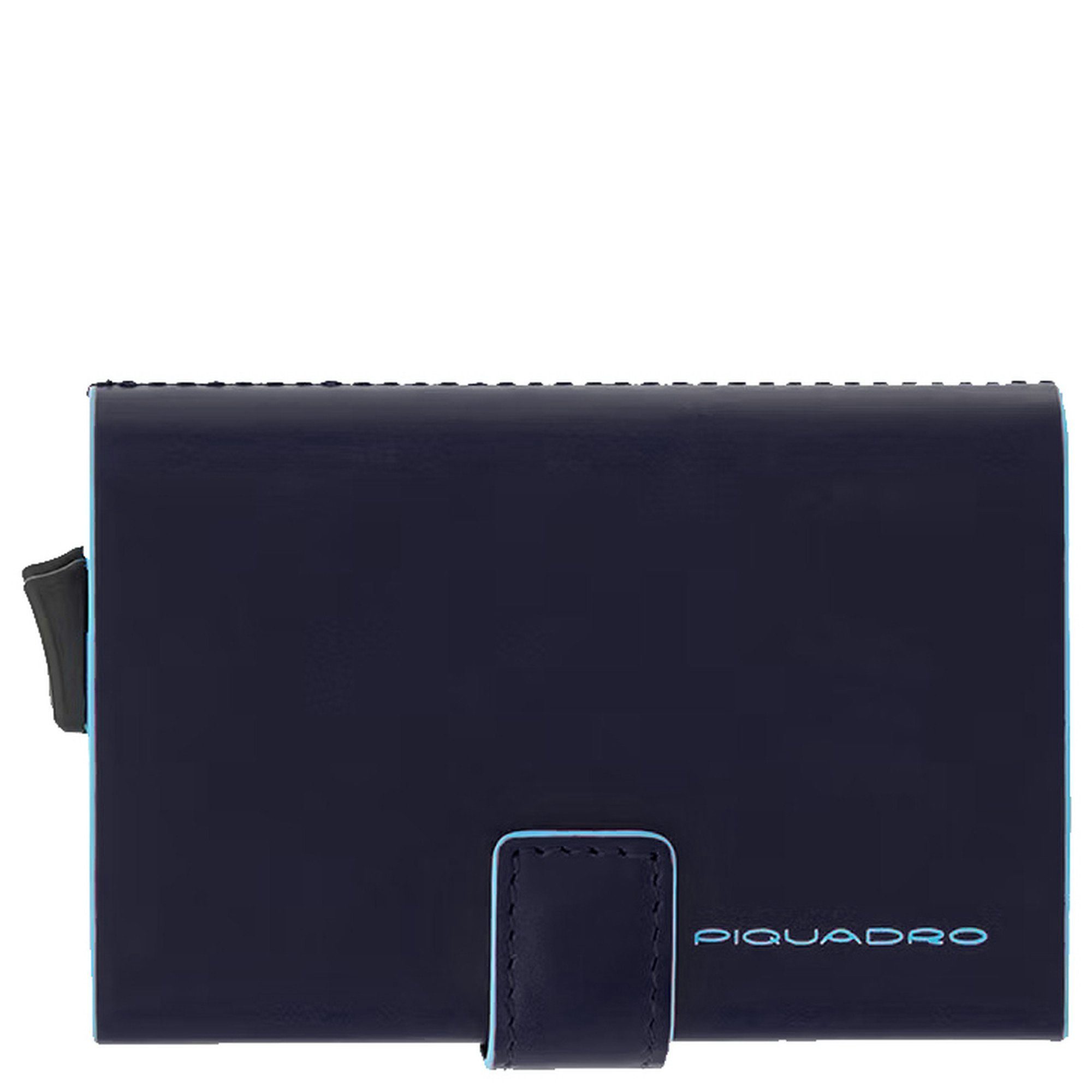 Piquadro Geldbörse Blue 10 cm - Kreditkartenetui night blue (1-tlg) 10cc Square RFID