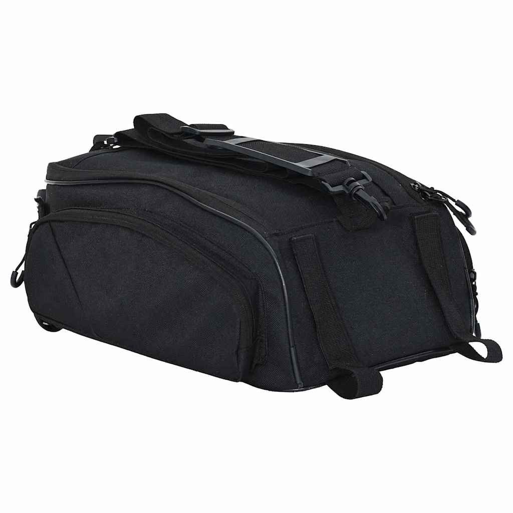 vidaXL Fahrradsattel Fahrradtasche Schwarz 38 x 21 x 16 cm Polyester (1-tlg)