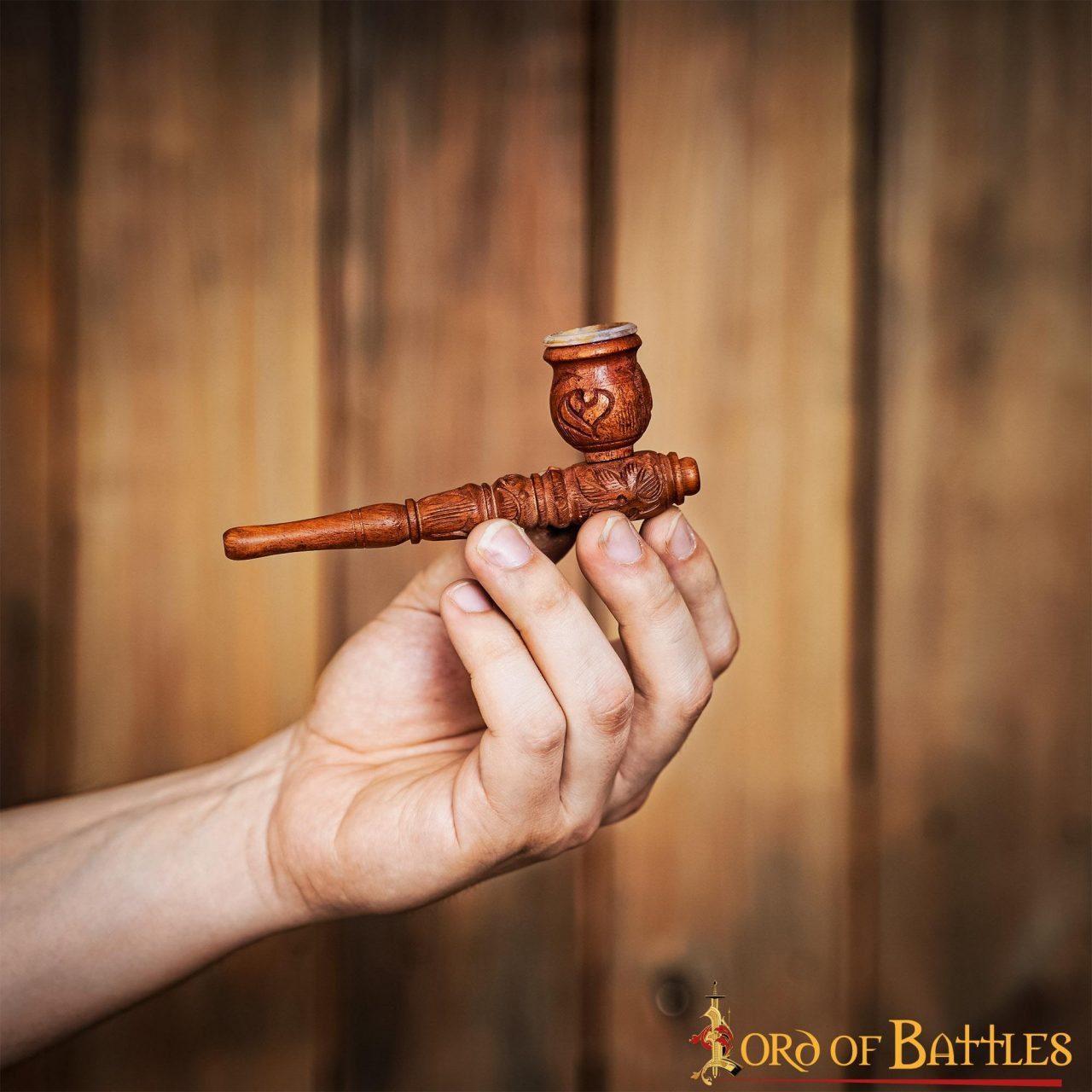 Lord Of Battles Handpfeife Tabakpfeife aus Holz "Adventurer of the West"