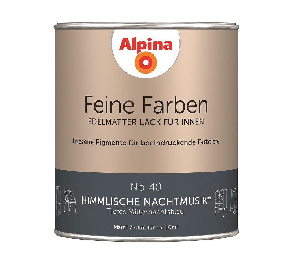 Alpina Wandfarbe Alpina Feine Farben Lack No. 40 Himmlische. € 25,19, (€ 33,59 pro 1 l).