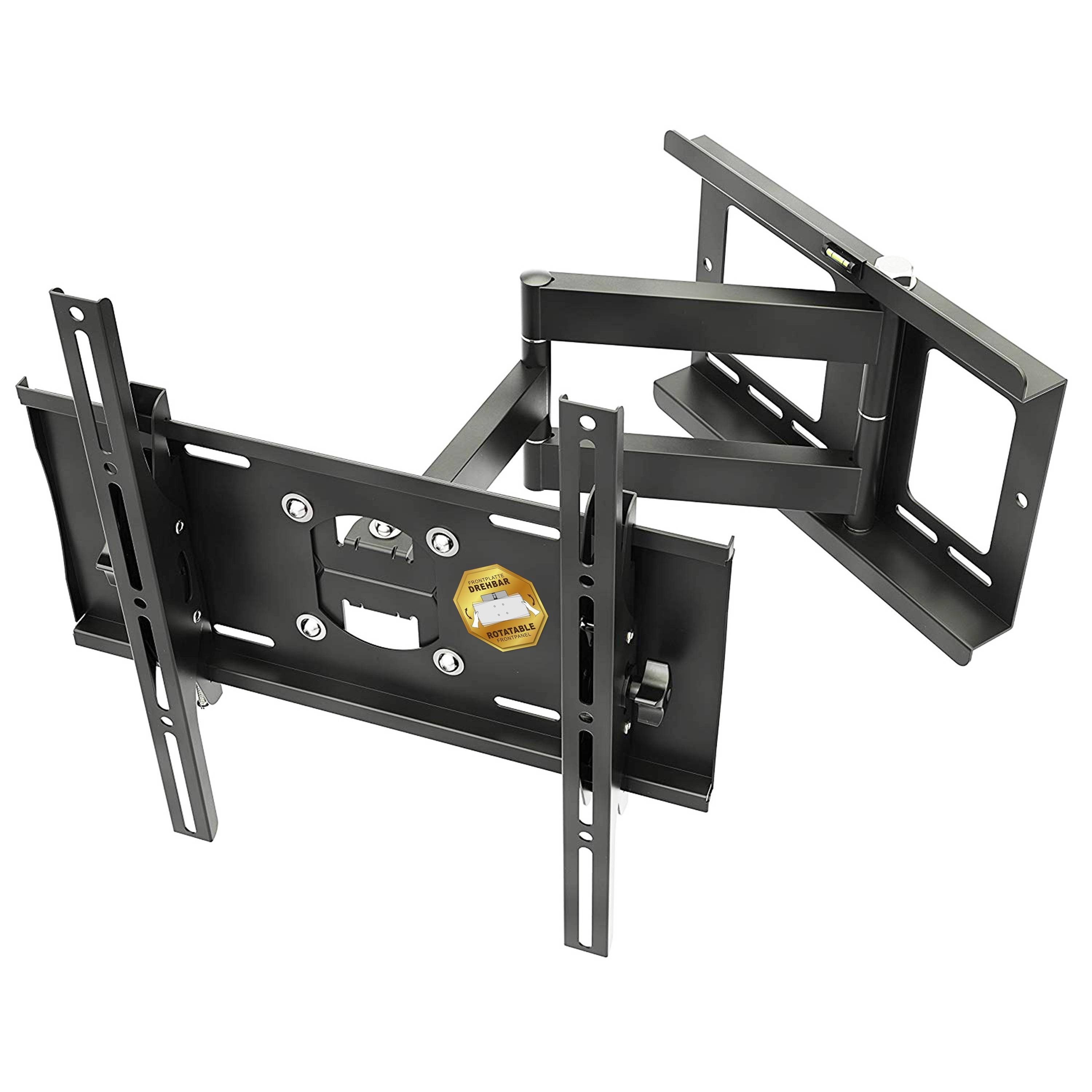 RICOO R23-S TV-Wandhalterung, (bis 65 Zoll, schwenkbar neigbar ausziehbar Fernseher Halter universal VESA 400x400)