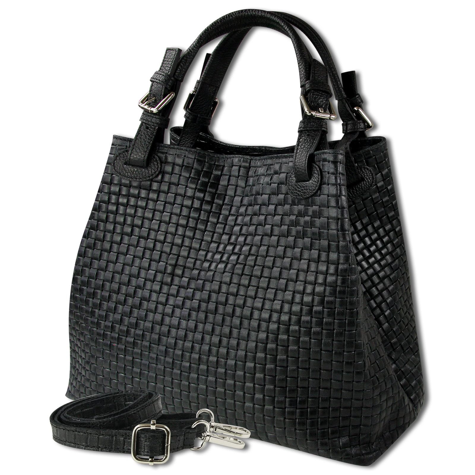 Toscanto Handtasche Toscanto Tasche geprägtes Flechtmuster günstig online kaufen