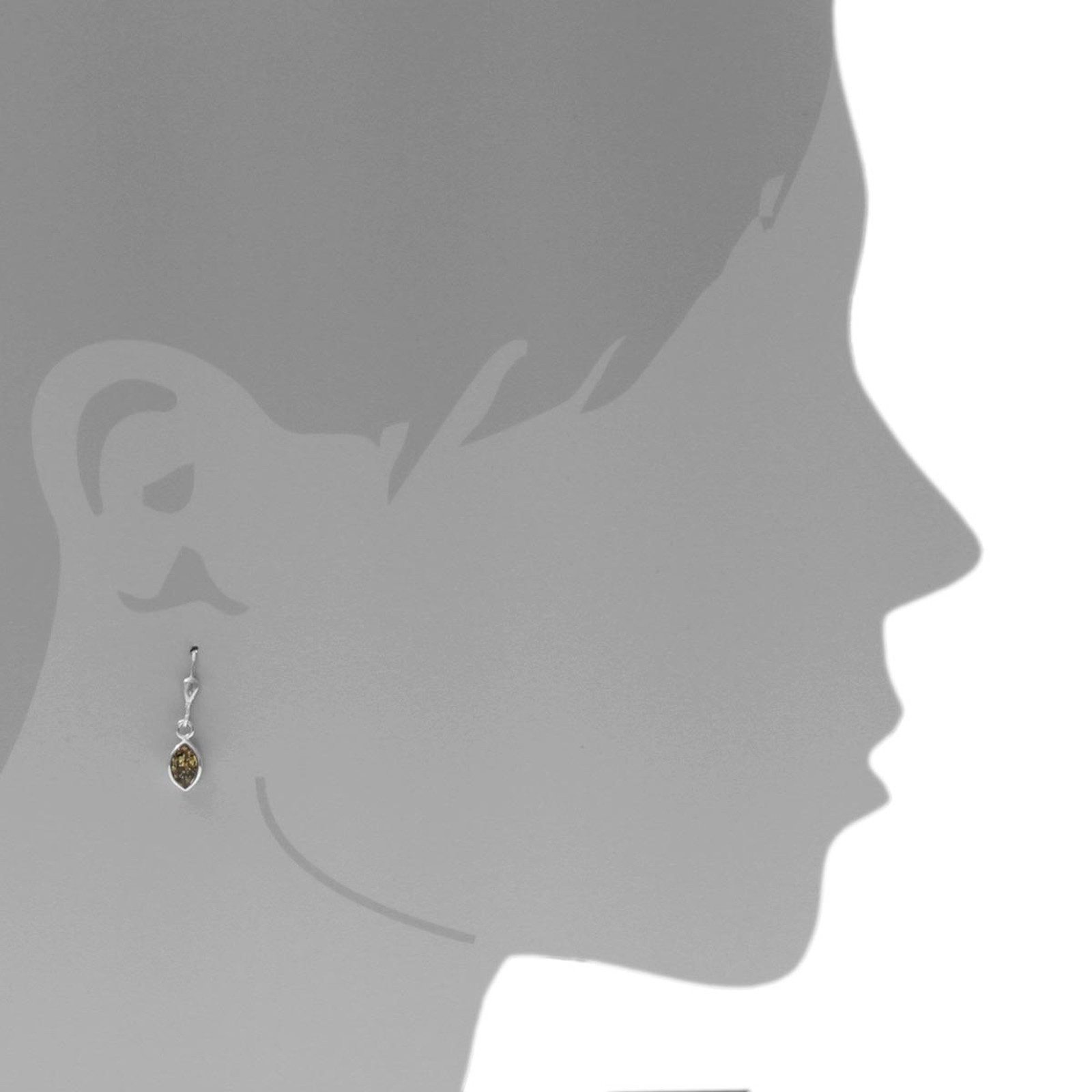 OSTSEE-SCHMUCK Paar Ohrhänger Ostsee-Schmuck Ohrhänger Classic 8x4 mm Ohrhä günstig online kaufen