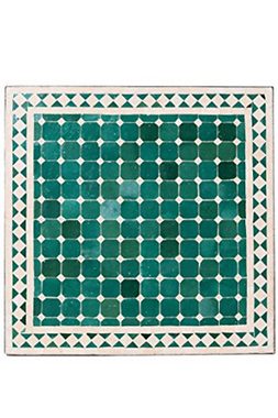 Marrakesch Orient & Mediterran Interior Gartentisch Mosaiktisch 70x70cm, Beistelltisch, Gartentisch, Esstisch, Handarbeit