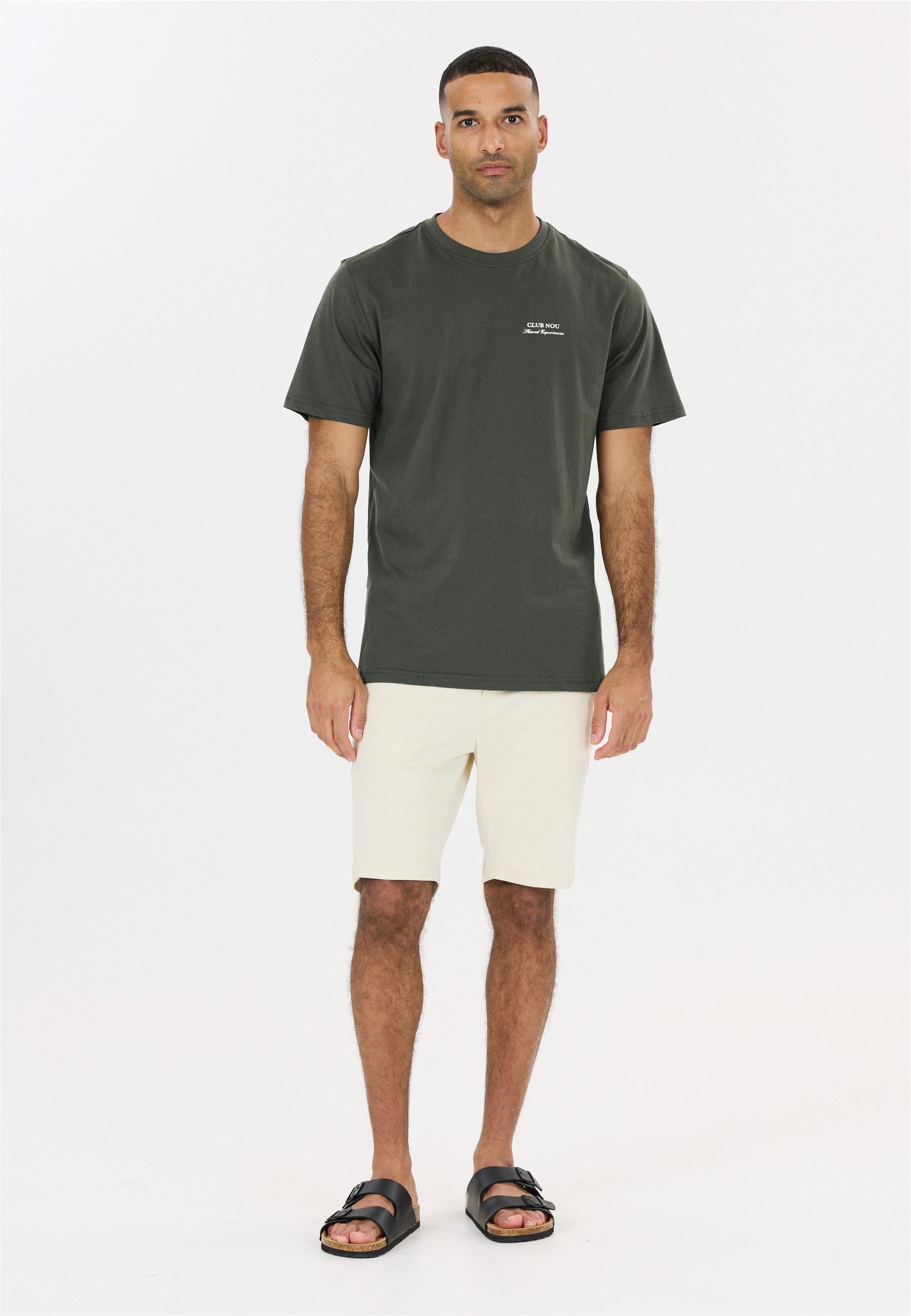 nou T-Shirt Blanck mit kleinem Print auf Brust