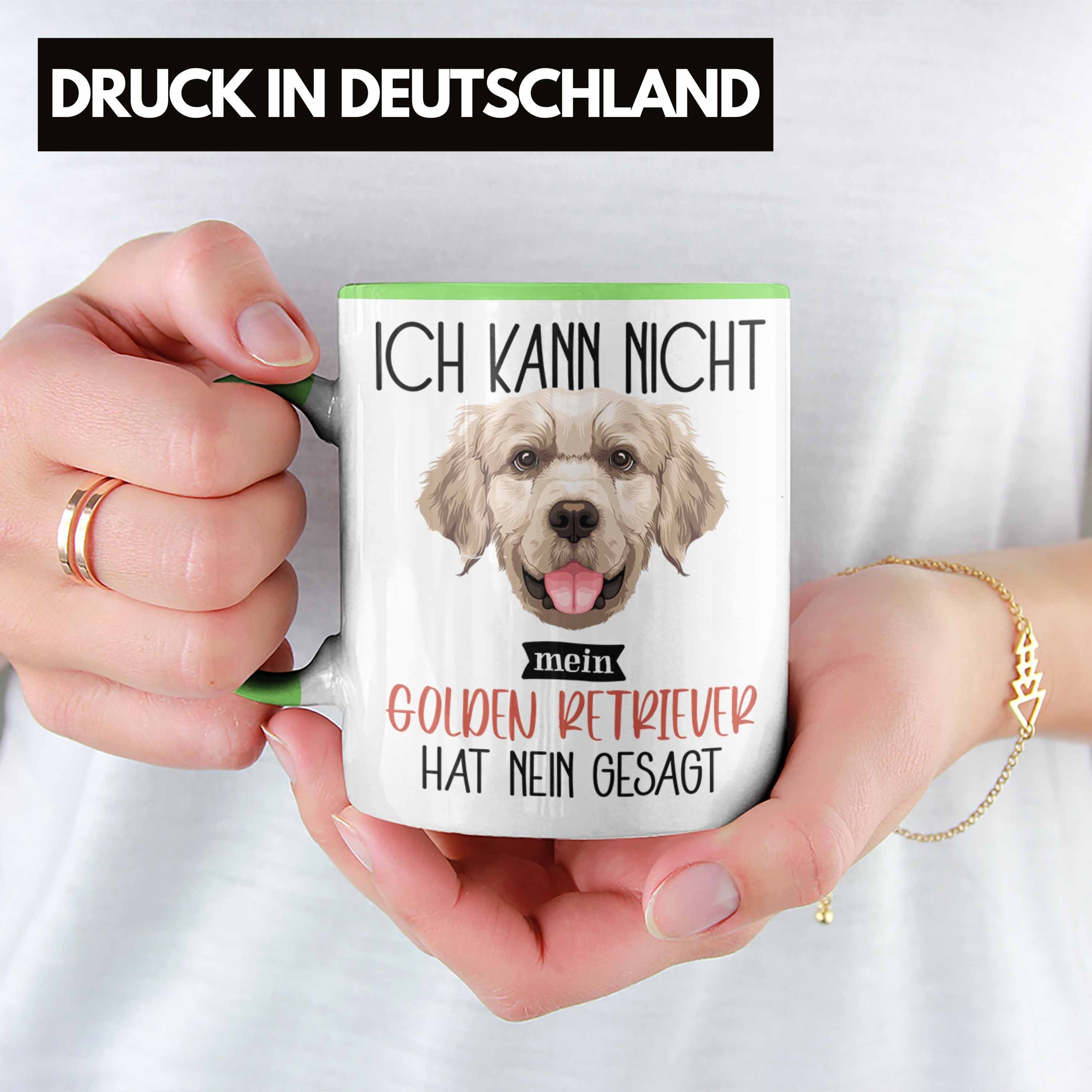 Golden Trendation Spruch Retriever Besitzer Tasse Lustiger Geschenk Grün Geschenkidee Tasse