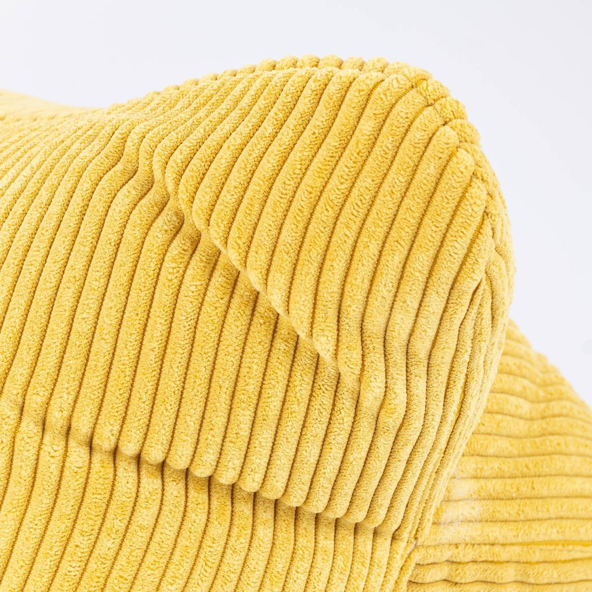 Magma Heimtex Dekokissen Magma Leseknochen Nackenkissen Cord gelb 42x22cm