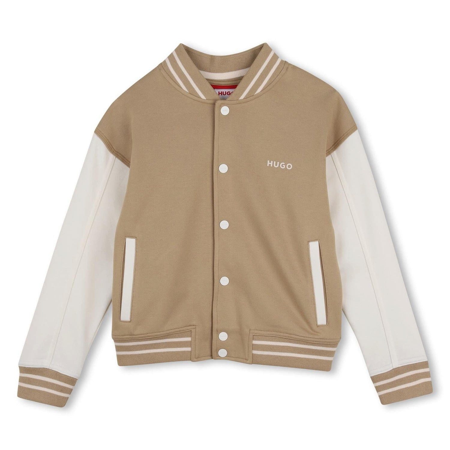 HUGO Collegejacke HUGO Teddy College-Jacke für Kinder in beige