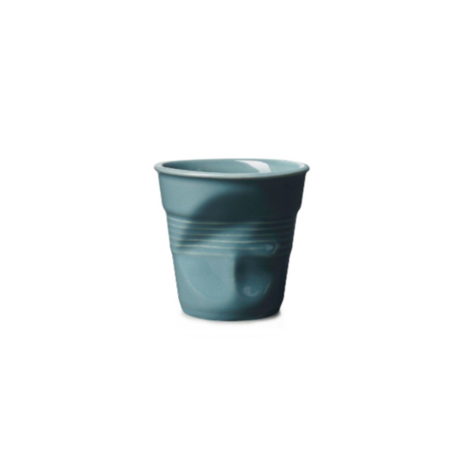 REVOL Espressotasse Knickbecher Tasse Espresso bleu abysse 80ml, Porzellan