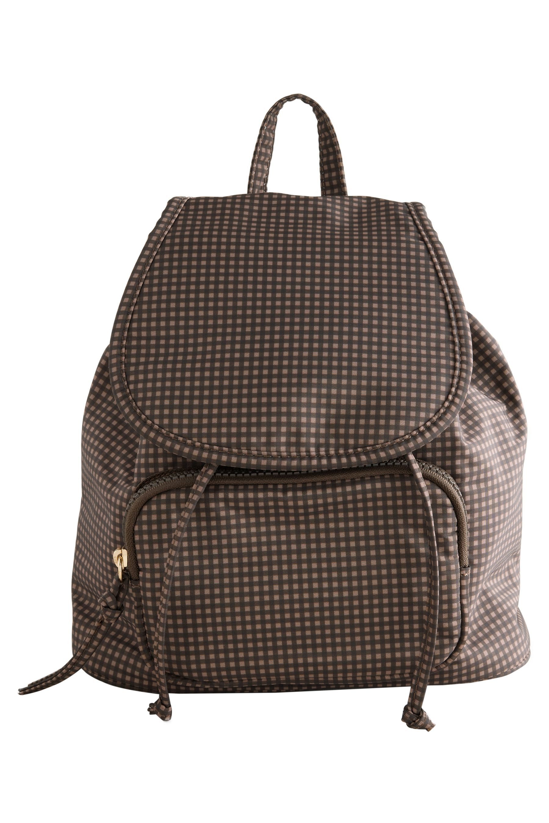 Next Rucksack Kleiner Polyamid-Rucksack mit Karomuster (1-tlg)