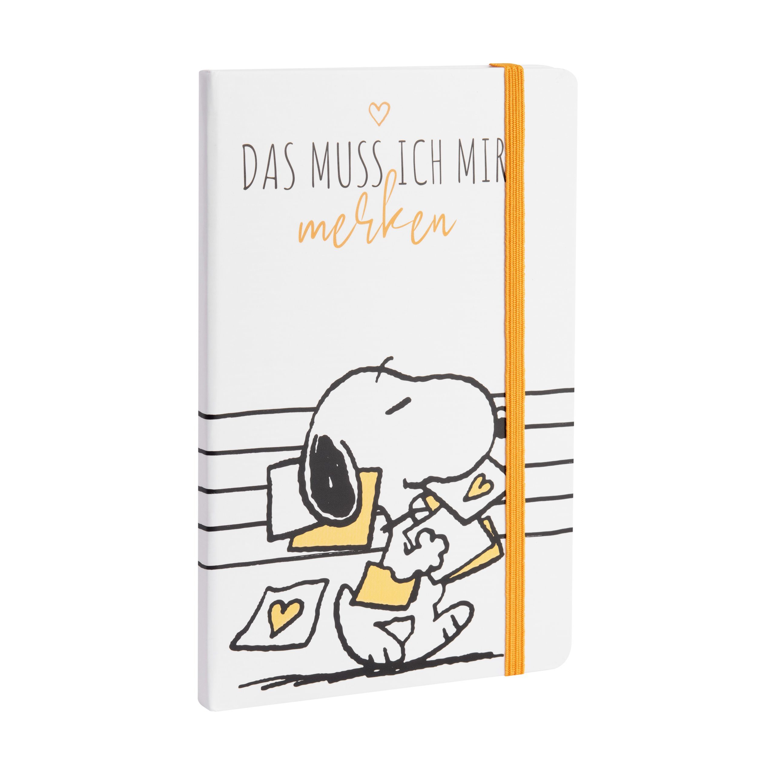 Notizbuch The Peanuts - Das muss ich mir merken - Notizbuch Weiß 13 x 21 cm