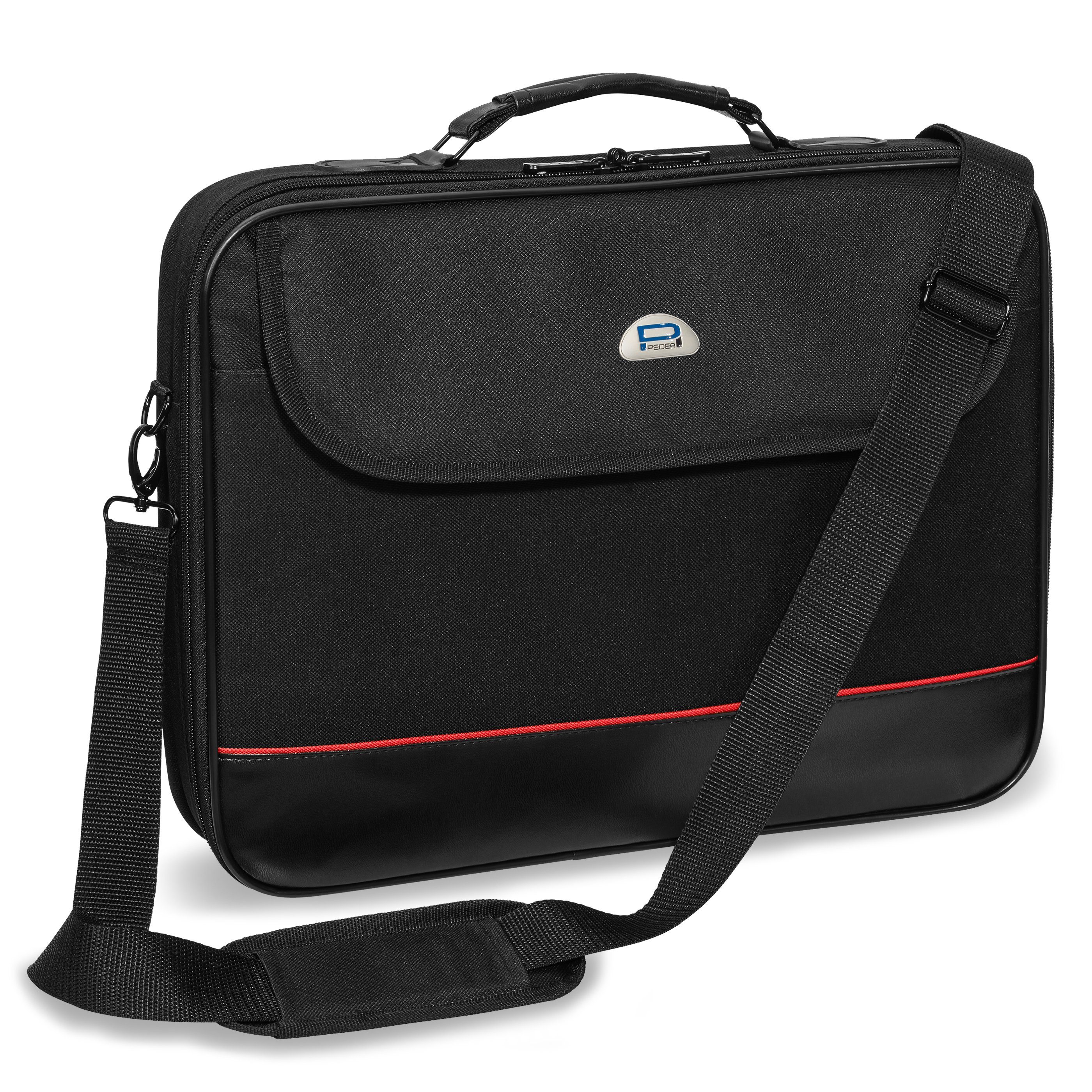 PEDEA Laptoptasche 4-teiliges Laptop Starterset Trendline, Tasche + Schloss + Maus + Mauspad