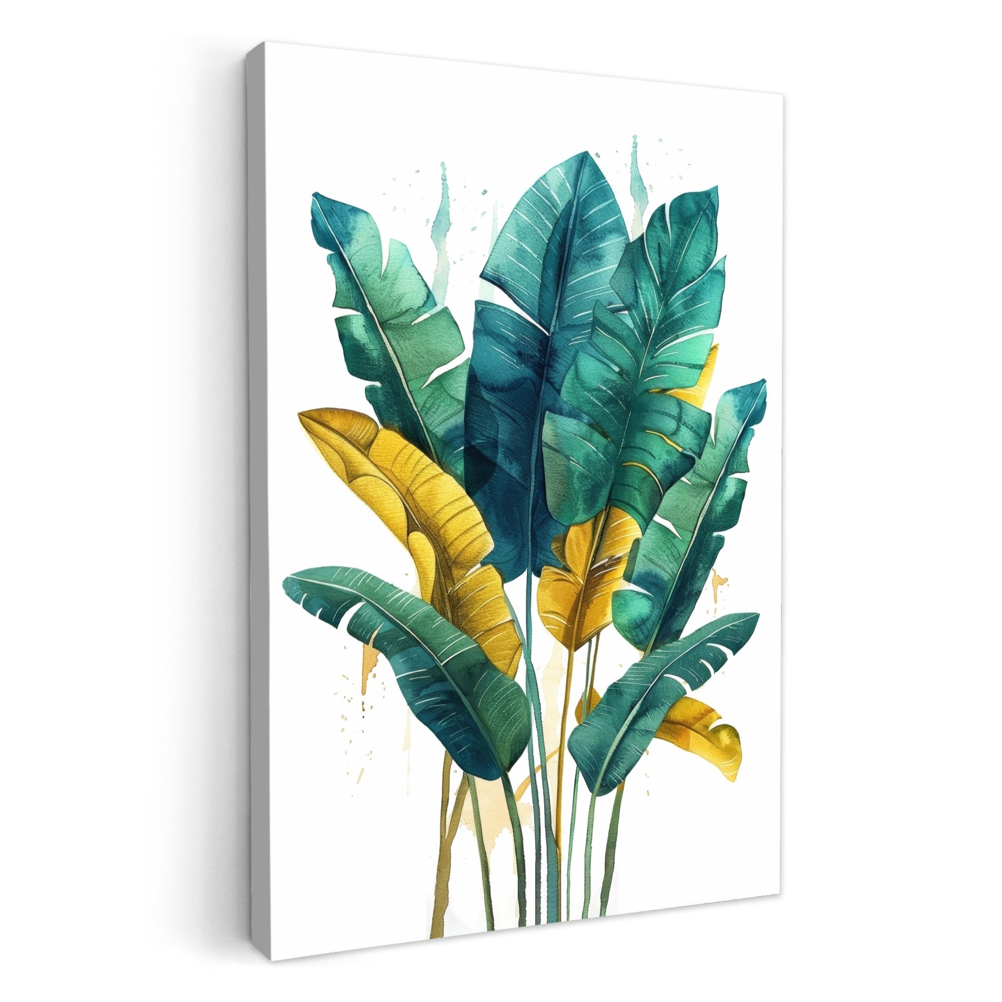OneMillionCanvasses® Leinwandbild Blätter - Grün - günstig online kaufen