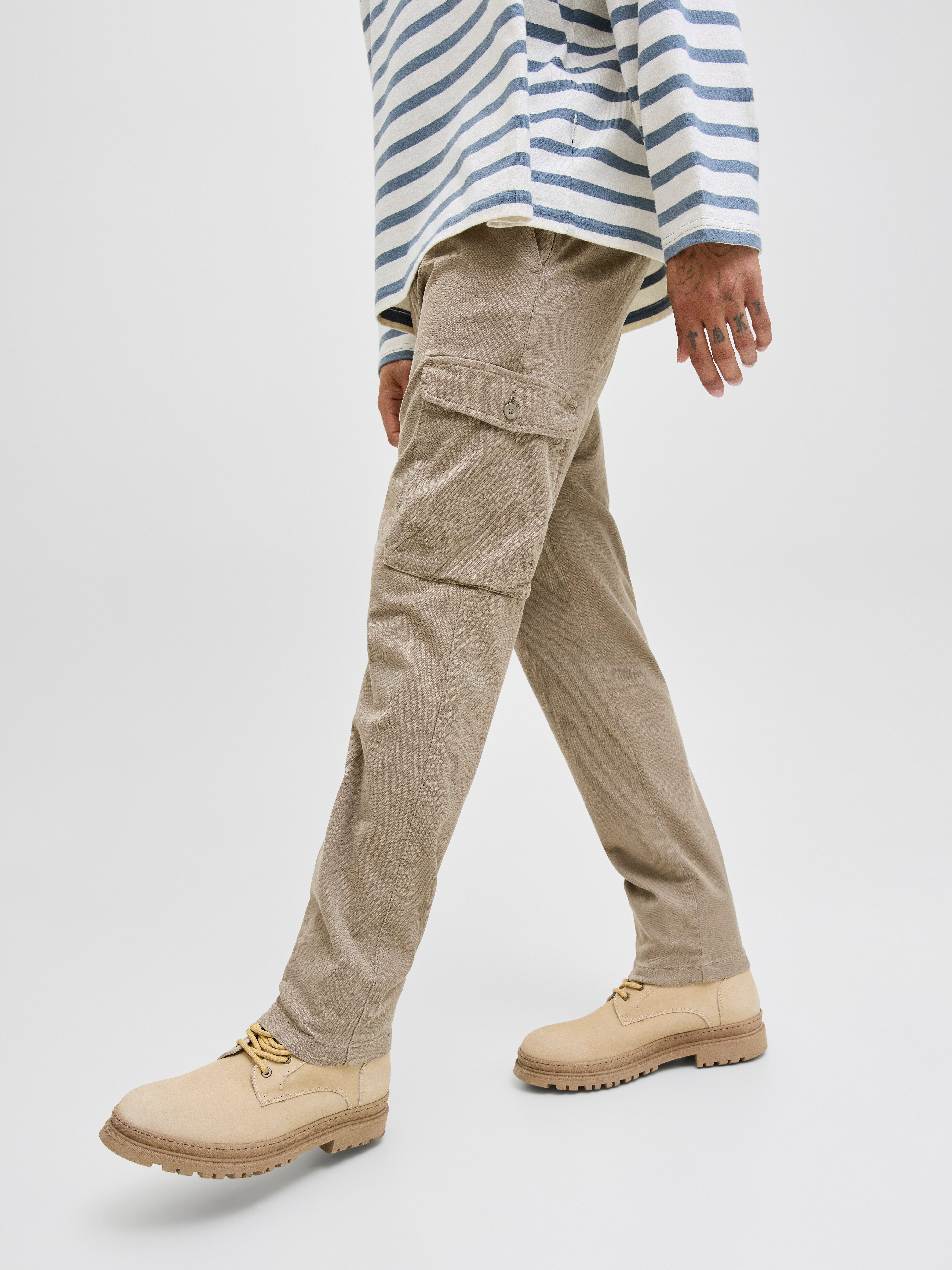 Jack & Jones Cargohose JPSTACE ARTHUR DOBBY CARGO SN