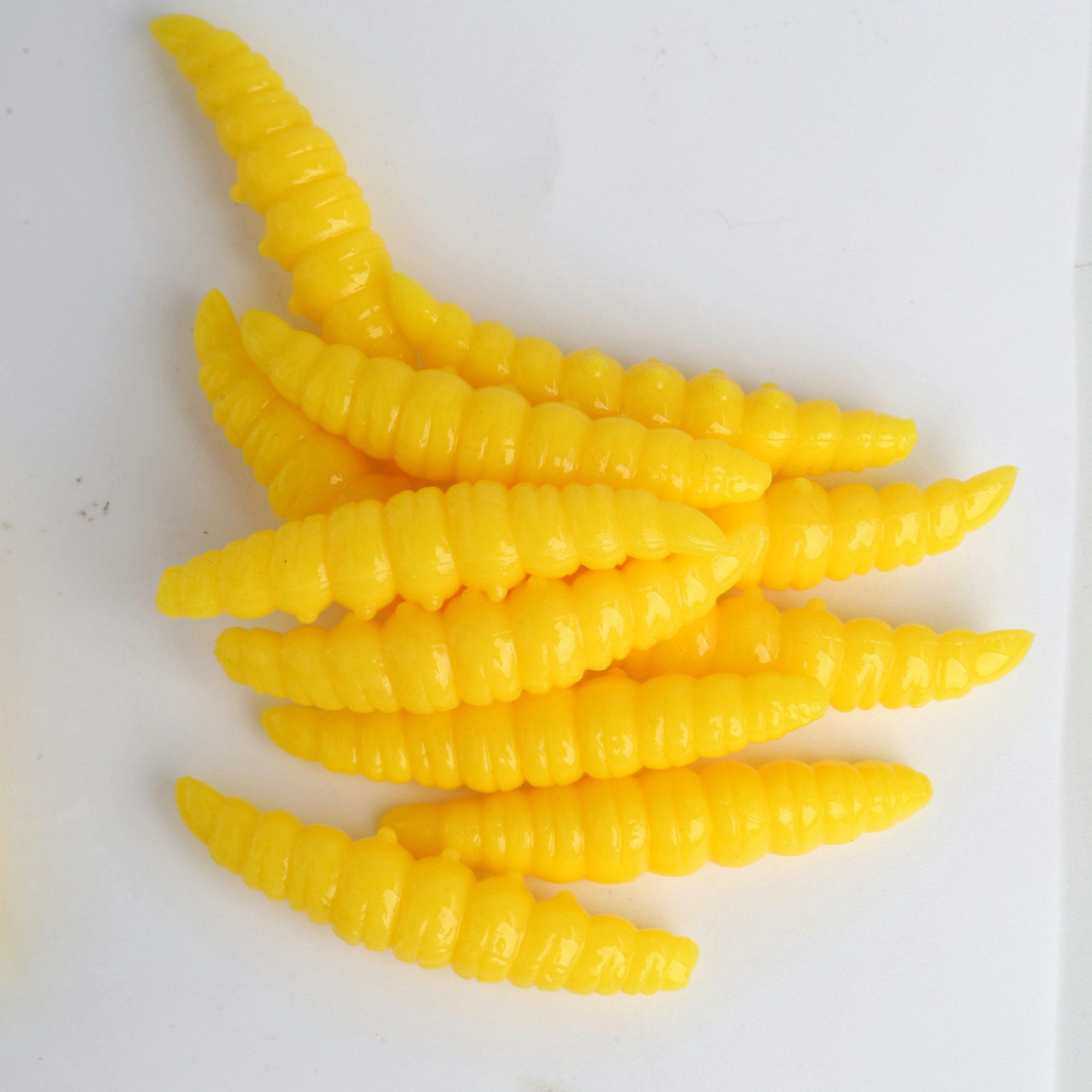 Paladin Kunstköder Auftriebsköder Bienenmade BigBig 12 Stück 4 cm gelb Aroma: Käse