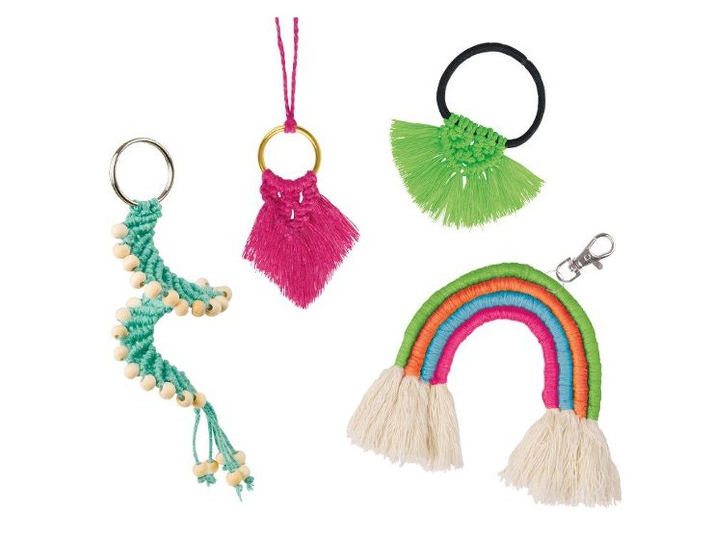 SIMM Spielwaren Kreativset Set zur Herstellung von Makramee Schmuck