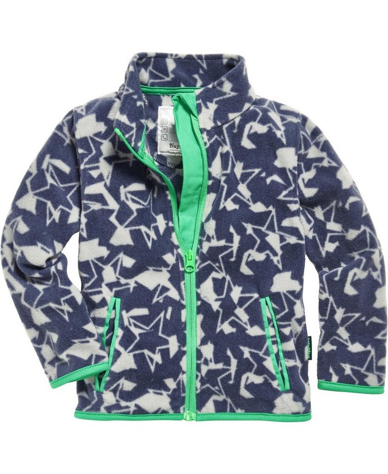 Fleecejacke mit Playshoes Sternen-Print in allover der Fleece-Jacke Sterne Camouflage, Camouflage-Optik Fleece-Jacke