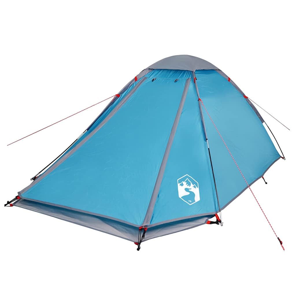 vidaXL Kuppelzelt Kuppel-Campingzelt 4 Personen Blau Wasserdicht, (1 tlg)