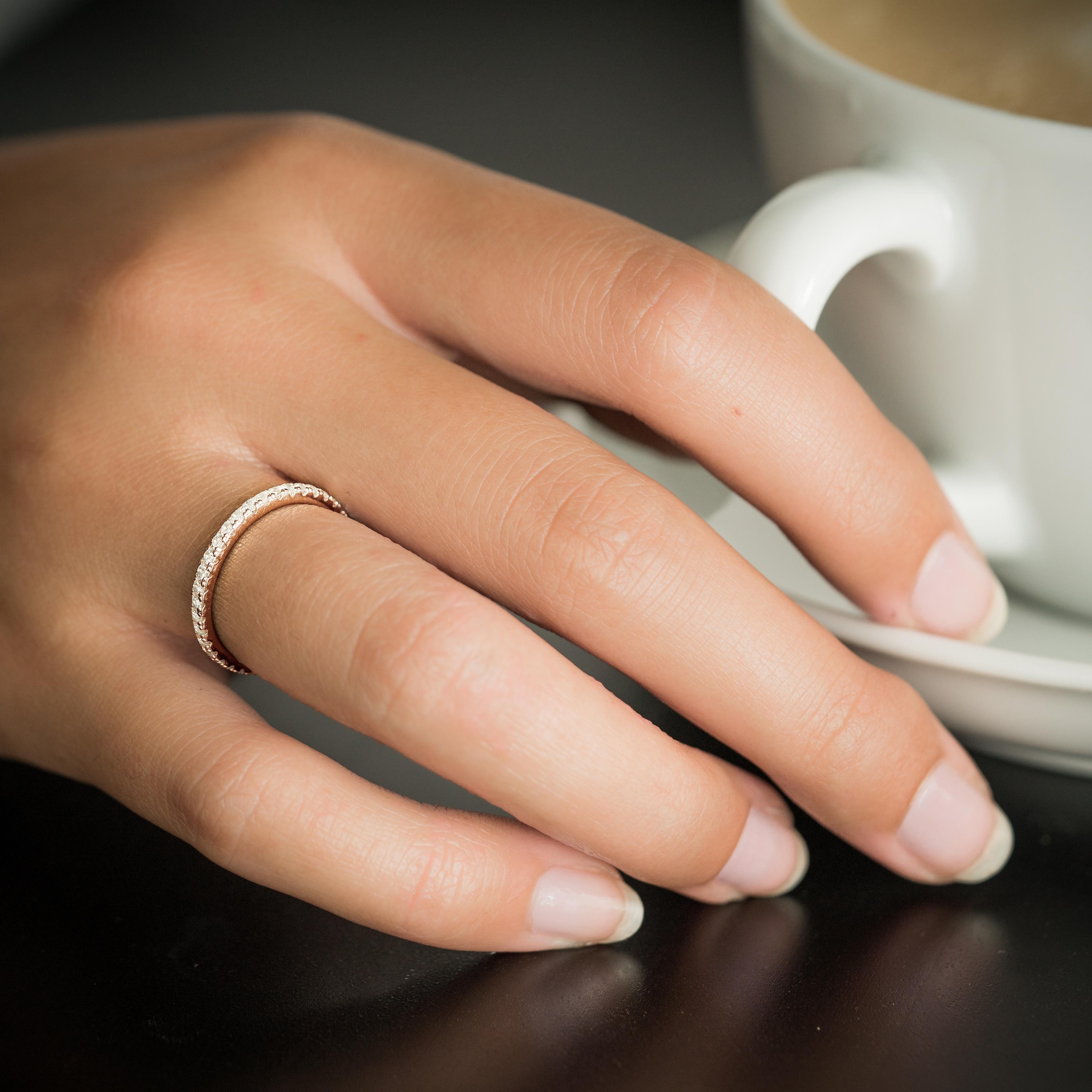 Amoonic Verlobungsring Damenring Roségold vergoldet Silber 925 mit Zirkonia günstig online kaufen