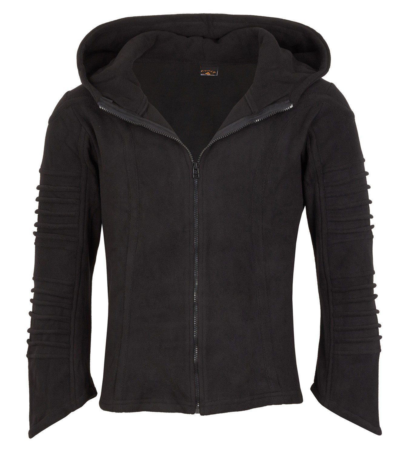 KUNST UND MAGIE Fleecejacke Kunst und Magie Unisex Schwarze Fleecejacke Zip günstig online kaufen