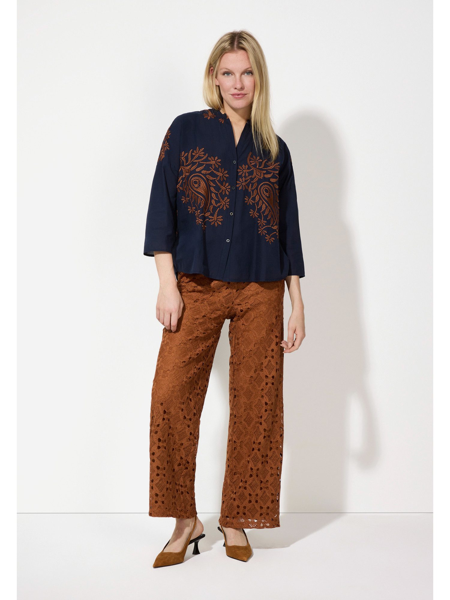 MORE&MORE Klassische Bluse Hemdbluse günstig online kaufen