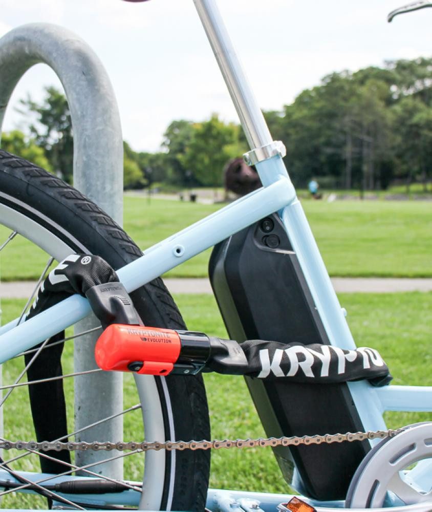 Kryptonite Rahmenschloss Kryptonite Evolution 4 I.C. 1012 Kettenschloss, 120 cm, 10 mm 3T Manga