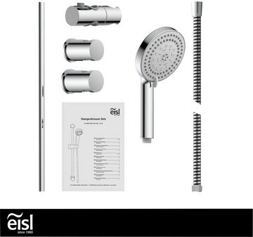 Eisl Stangenbrause-Set, Höhe 72,5 cm, 8 Strahlart(en), Duschkopf mit Schlauch und Halterung, Handbrause mit 8 Funktionen
