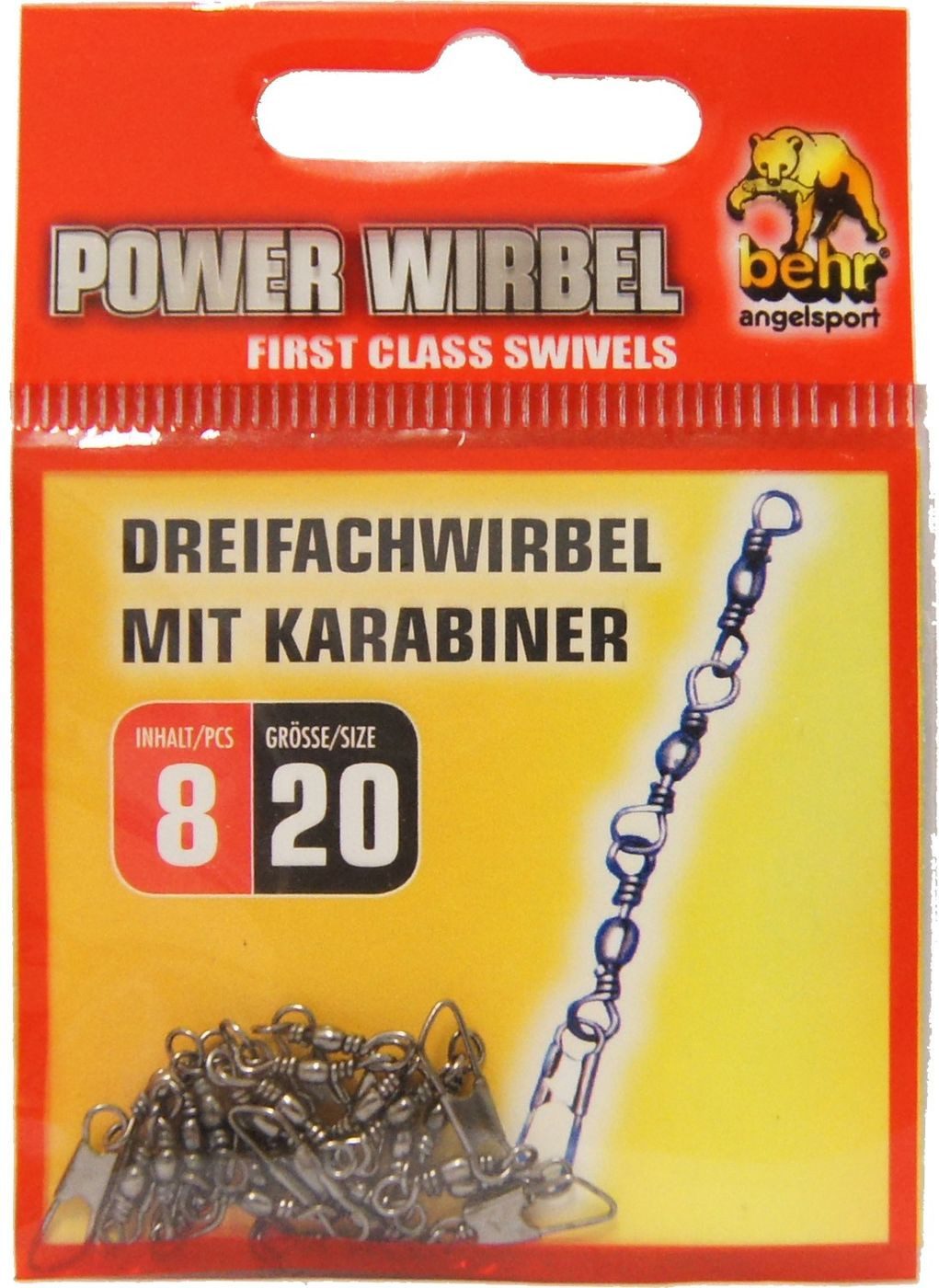 Schnurverbinder Behr Dreifachwirbel - 8 Wirbel