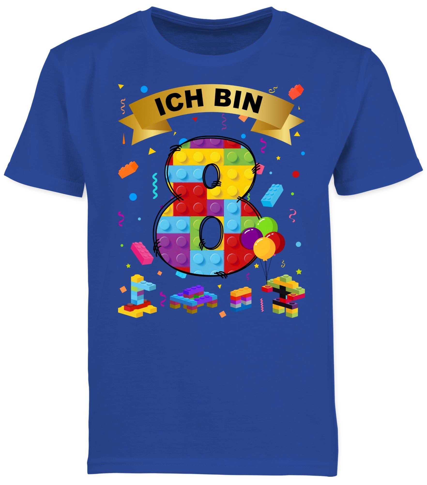 T-Shirt Ich bin 8 Bausteine