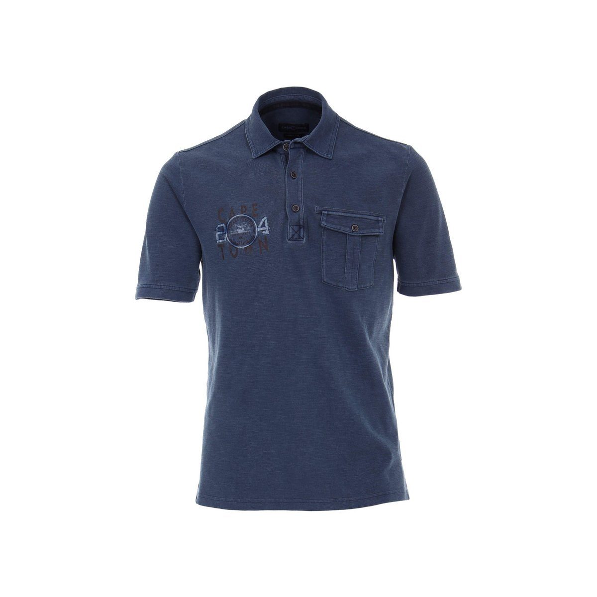 CASAMODA regular Poloshirt (1-tlg) blau
