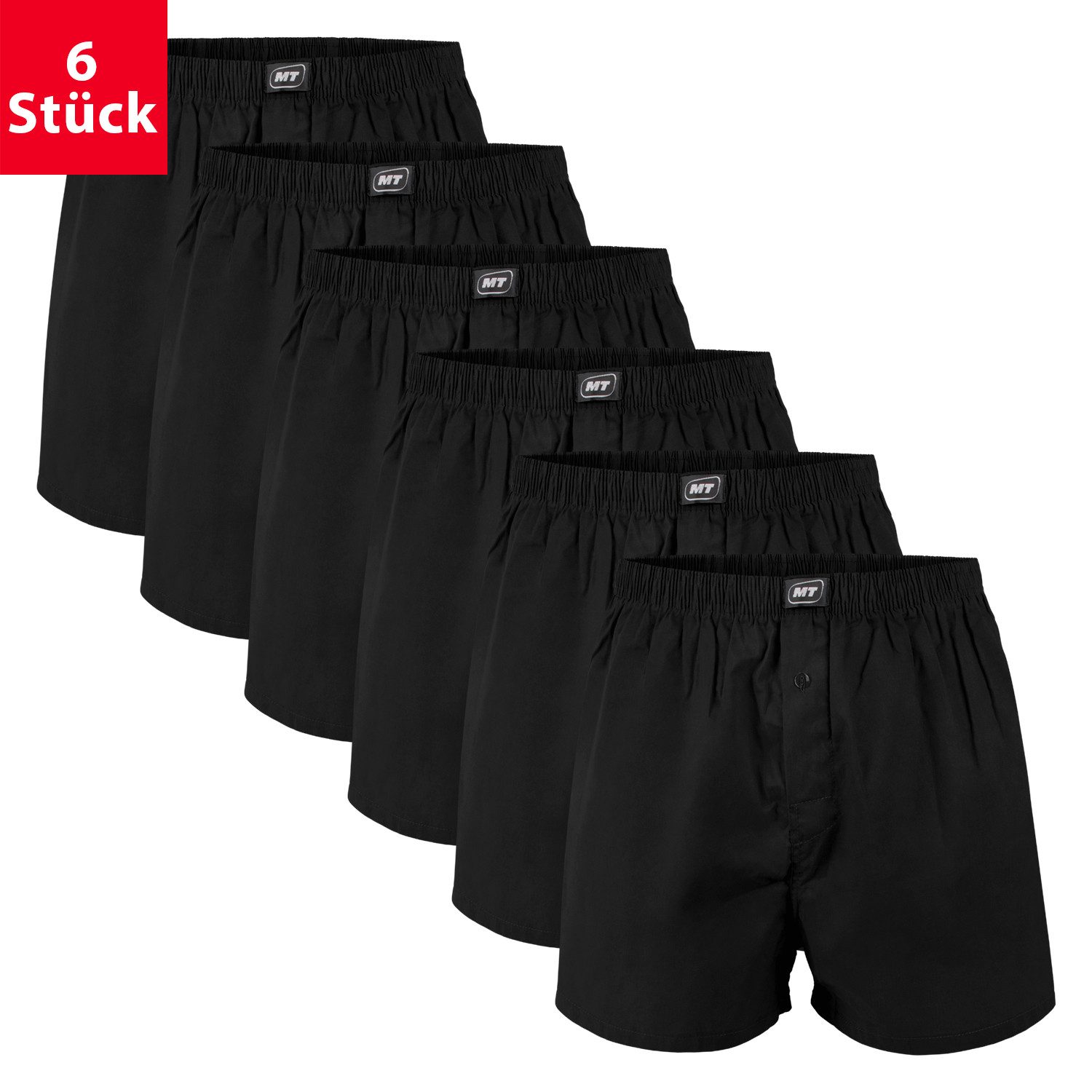 Boxershorts Herren Web Boxershorts (6er Pack) aus Baumwolle Webboxer Shorts