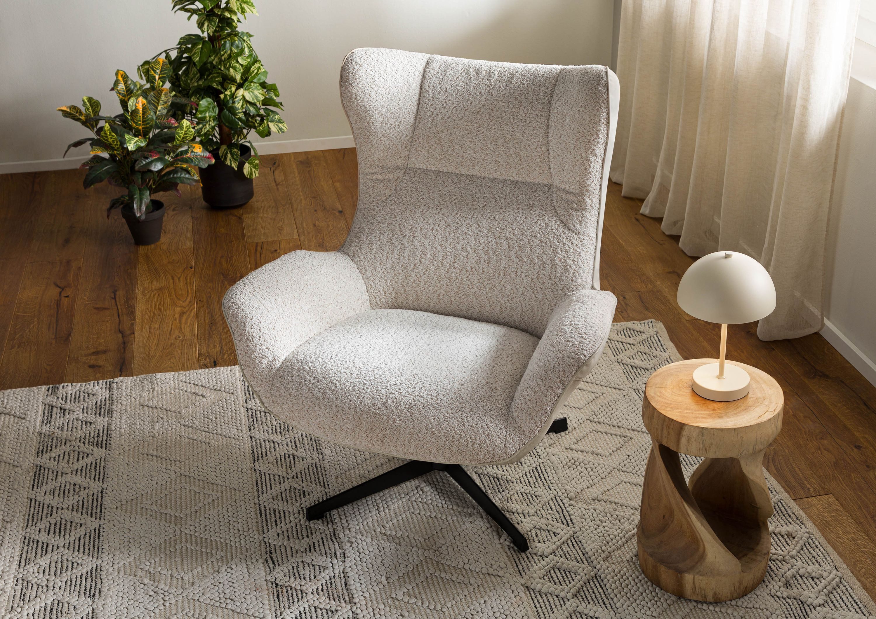 Massivmoebel24 Polsterstuhl POLSTERSTÜHLE, 90x88x101 beige OSKAR #300 günstig online kaufen