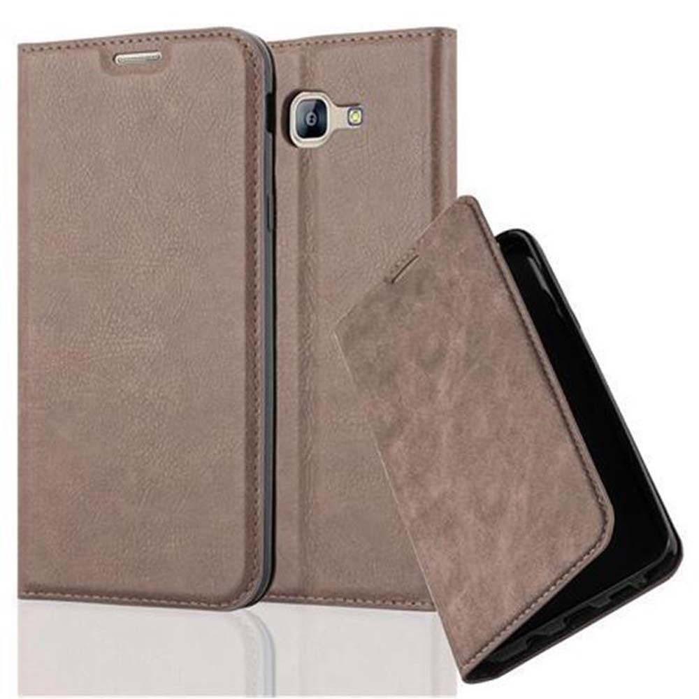 Cadorabo Handyhülle für Samsung Galaxy A8 2016 Hülle Samsung Galaxy A8 2016, Hülle Schutzhülle mit Standfunktion, Magnetverschluss und Kartenfach