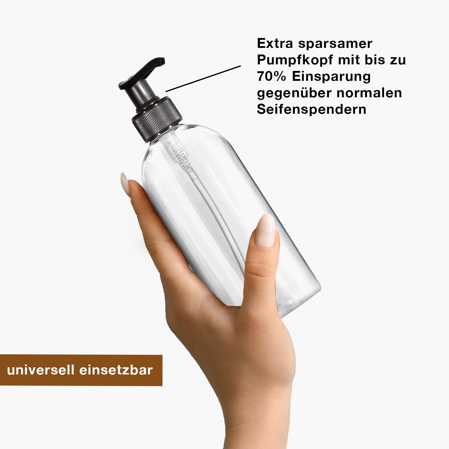 Oputec Seifenspender 4 x 500ml Seifenspender aus Kunststoff Flasche zum Bef günstig online kaufen