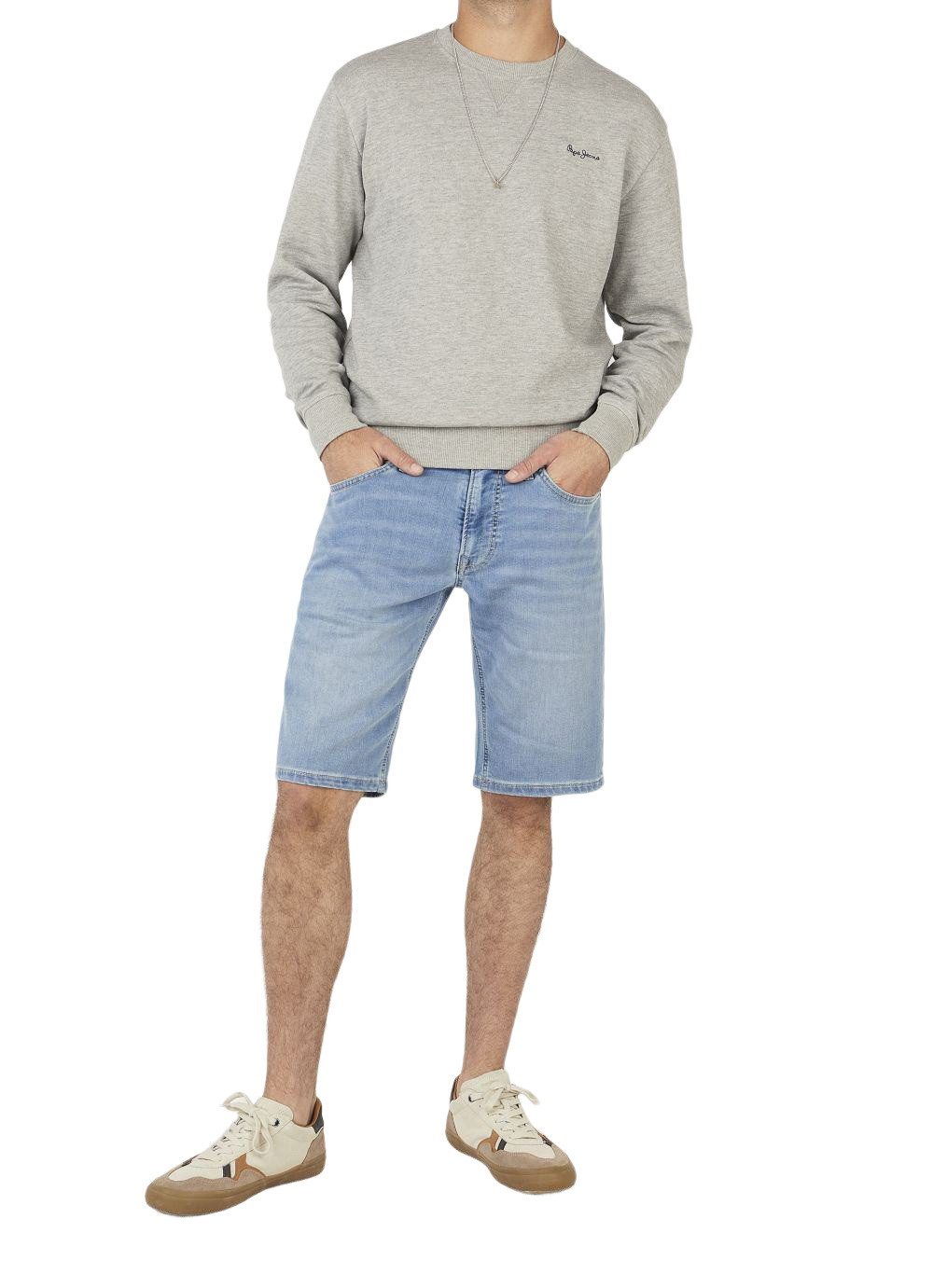 Pepe Jeans Jeansshorts SLIM GYMDIGO SHORT TRACK mit Stretch