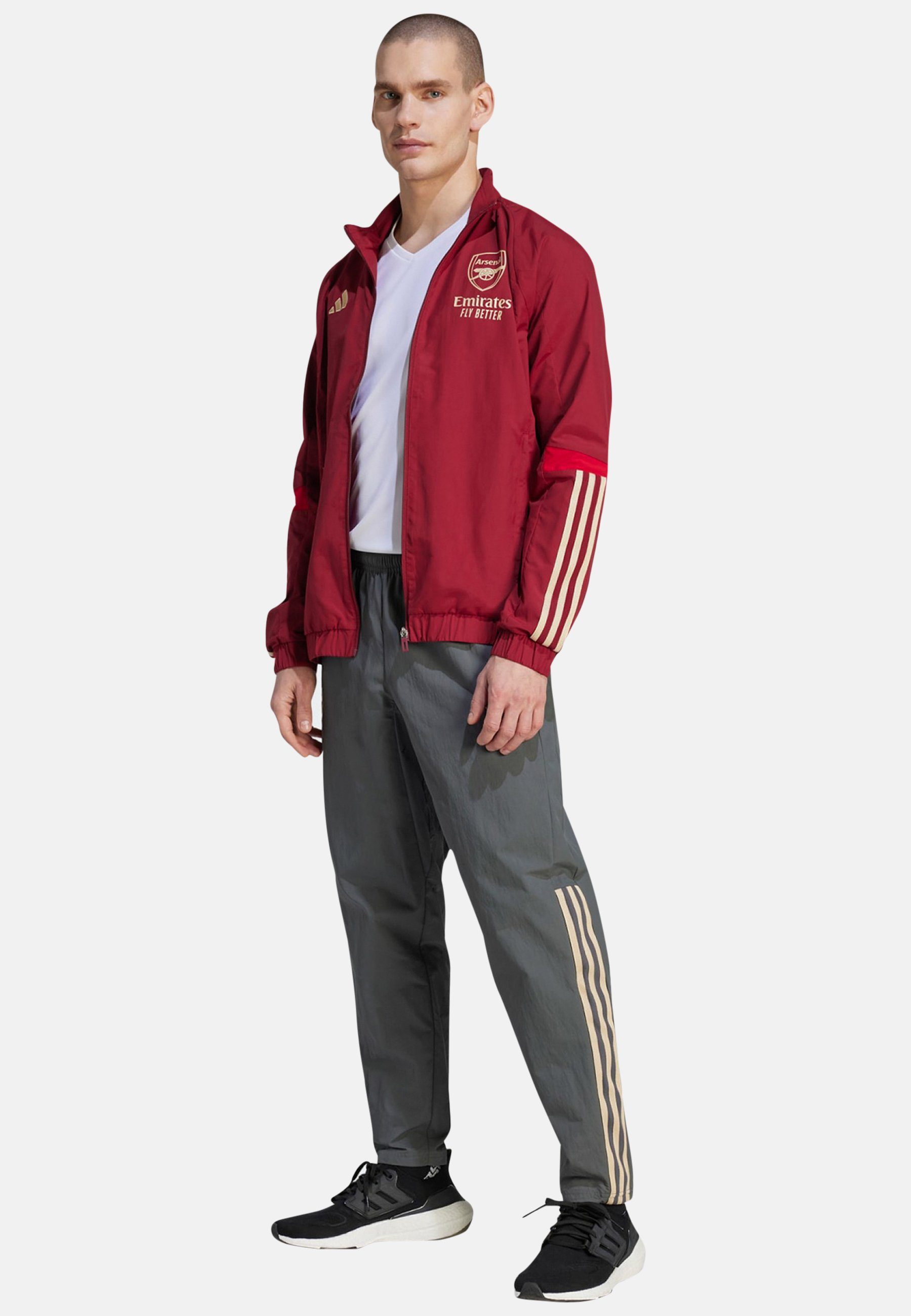 adidas Originals Trainingsjacke dunkelrot Afc