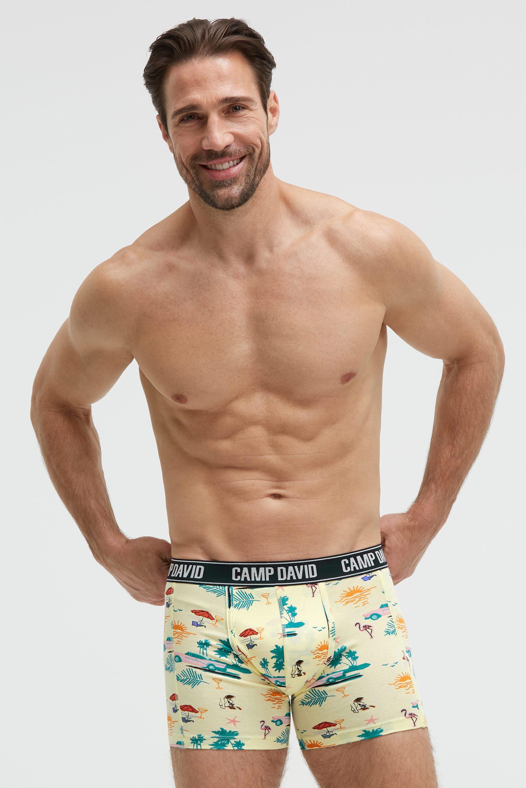 camp david Boxershorts Set: (2-St) mit All Over Print