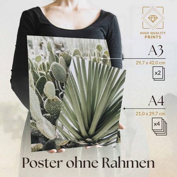 Heimlich Poster Set als Wohnzimmer Deko, Bilder DINA3 & DINA4, Dreams Come True, Pflanzen