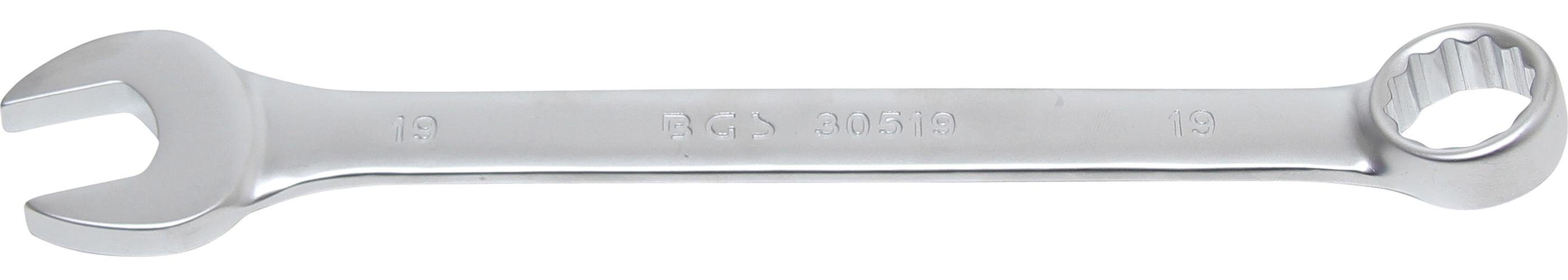 BGS technic Maulschlüssel Maul-Ringschlüssel, SW 19 mm